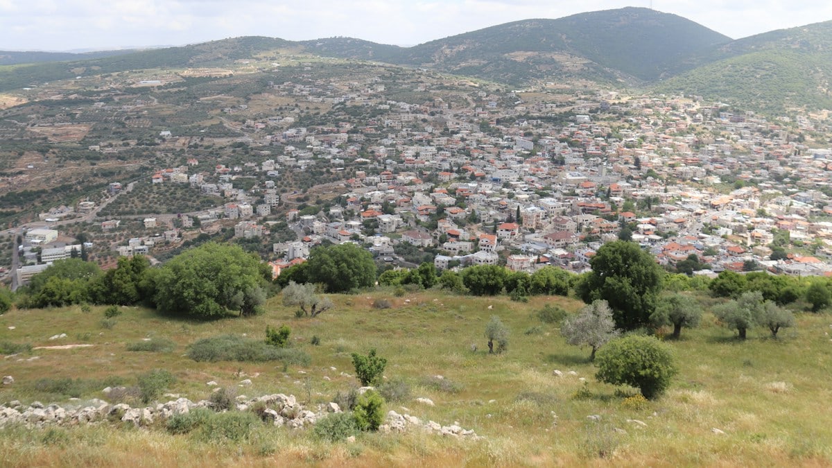 a view of a city from the top of a hill